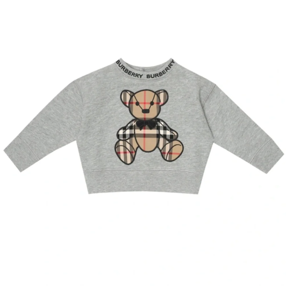 Burberry Baby Thomas Bear cotton sweater with button closure at back   12months - Picture 3 of 15